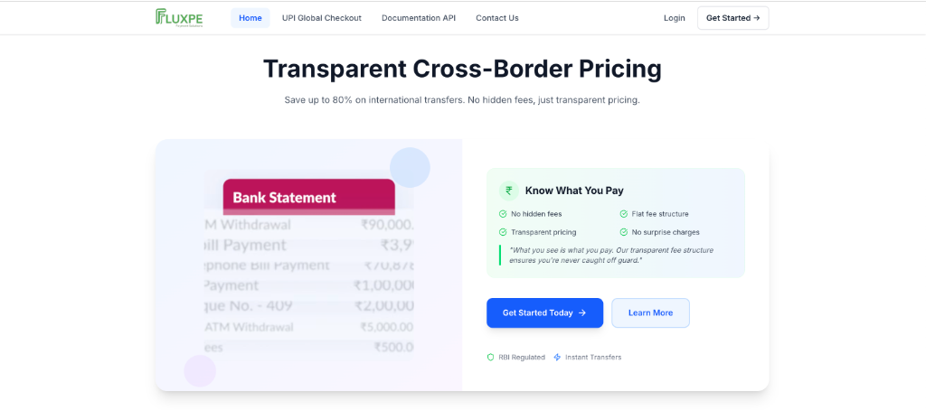 FluxPe - Cross-Border UPI Payments screenshot