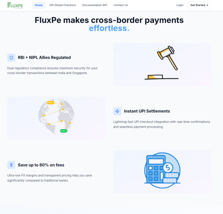 FluxPe - Cross-Border UPI Payments screenshot