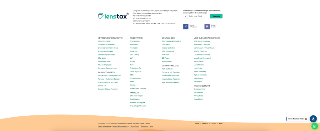 Lenstax - MSME Advisory Platform screenshot
