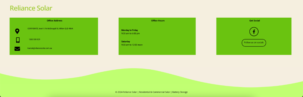Reliance Solar - Renewable Energy Solutions screenshot